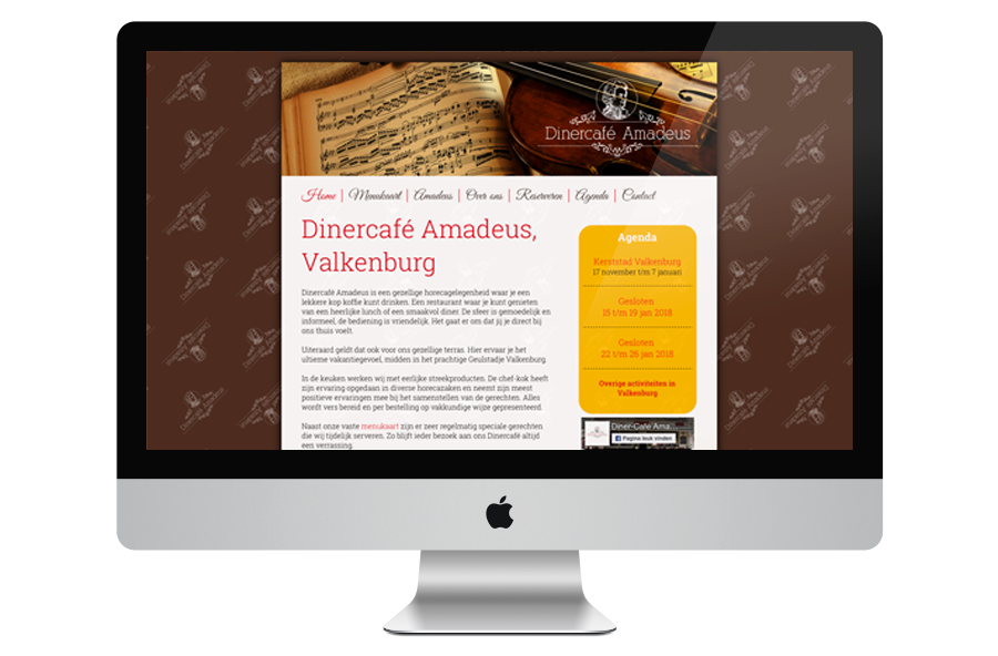 Dinercafé Amadeus Website